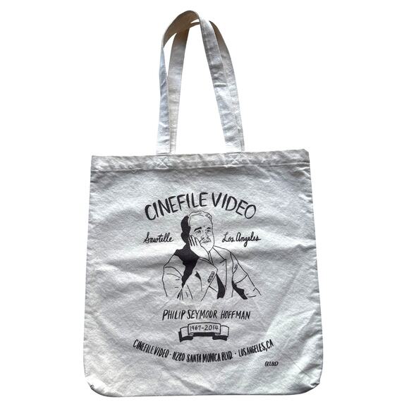 Philip Seymour Hoffman Tribute Canvas Tote Bag from Cinefile Video California - Picture 1 of 3